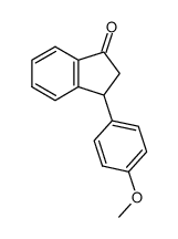 3-(4-methoxyphenyl)-2,3-dihydro-1H-inden-1-one结构式