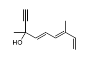 3,7-dimethylnona-4,6,8-trien-1-yn-3-ol结构式