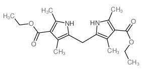 ethyl 5-[(4-ethoxycarbonyl-3,5-dimethyl-1H-pyrrol-2-yl)methyl]-2,4-dimethyl-1H-pyrrole-3-carboxylate结构式