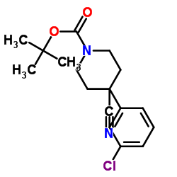 4-(3-氯苯基)-4-氰基哌啶-1-甲酸叔丁酯图片