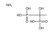 ammonium trihydrogen (1-hydroxyethylidene)bisphosphonate结构式