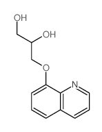 1,2-Propanediol, 3-(8-quinolyloxy)- Structure