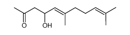 4-hydroxy-6,10-dimethylundeca-5,9-dien-2-one Structure