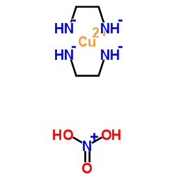 copper; 2-azanidylethylazanide; dihydroxy-oxo-azanium Structure