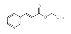 (E)-3-(吡啶-3-基)丙烯酸乙酯结构式