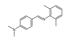 4-[(2,6-dimethylphenyl)iminomethyl]-N,N-dimethylaniline结构式