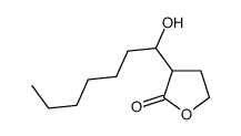 3-(1-hydroxyheptyl)oxolan-2-one Structure