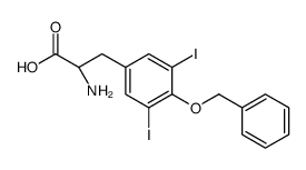 (2S)-2-amino-3-(3,5-diiodo-4-phenylmethoxyphenyl)propanoic acid Structure