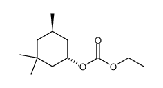 ethyl trans-3,3,5-trimethylcyclohexyl carbonate Structure