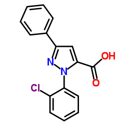 1-(2-Chlorophenyl)-3-phenyl-1H-pyrazole-5-carboxylic acid picture