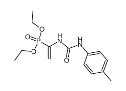 [1-(3-p-Tolyl-ureido)-vinyl]-phosphonic acid diethyl ester Structure