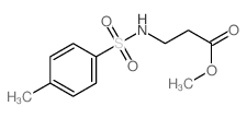 methyl 3-[(4-methylphenyl)sulfonylamino]propanoate结构式