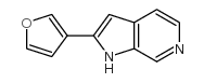 2-FURAN-3-YL-1H-PYRROLO[2,3-C]PYRIDINE Structure