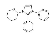 1-(oxan-2-yl)-4,5-diphenylimidazole结构式
