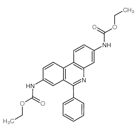 N,N'-(6-苯基菲啶-3,8-二基)-氨基甲酸双乙酯结构式