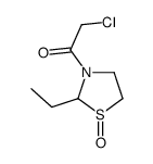(9CI)-3-(氯乙酰基)-2-乙基-噻唑烷 1-氧化物结构式