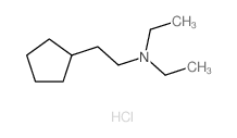 Cyclopentaneethanamine,N,N-diethyl-, hydrochloride (1:1) Structure