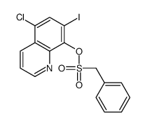 (5-chloro-7-iodoquinolin-8-yl) phenylmethanesulfonate Structure