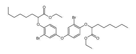 ethyl 2-[2-bromo-4-[3-bromo-4-(1-ethoxy-1-oxooctan-2-yl)oxyphenoxy]phenoxy]octanoate Structure