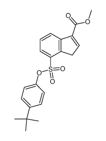 Methyl-7-p-tert.-butylphenoxysulfonyl-3-indencarboxylat Structure