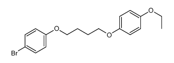 1-bromo-4-[4-(4-ethoxyphenoxy)butoxy]benzene Structure