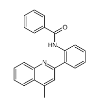N-[2-(4-methyl-quinolin-2-yl)-phenyl]-benzamide结构式