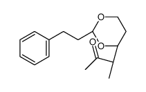 (3R)-3-[(2R,4R)-2-(2-phenylethyl)-1,3-dioxan-4-yl]butan-2-one结构式
