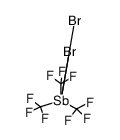 Tris(trifluormethyl)antimondibromid结构式