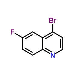 4-溴-6-氟喹啉结构式
