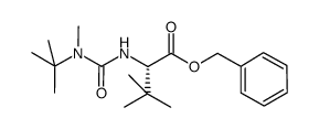 (S)-benzyl 2-(3-(tert-butyl)-3-methylureido)-3,3-dimethylbutanoate结构式