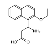 3-氨基-3-(2-乙氧基-1-萘)-丙酸结构式