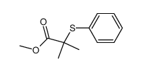 methyl 2-methyl-2-(phenylsulfanyl)propionate结构式