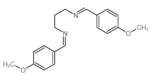 1,3-Propanediamine,N1,N3-bis[(4-methoxyphenyl)methylene]-结构式