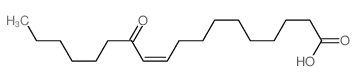 10-Octadecenoic acid, 12-oxo-结构式