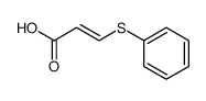 3-phenylthio-2(Z)-propenoic acid结构式