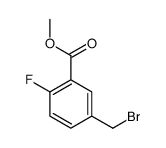 5-(溴甲基)-2-氟苯甲酸甲酯结构式