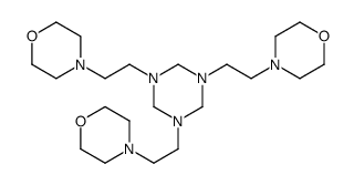 4-[2-[3,5-bis(2-morpholin-4-ylethyl)-1,3,5-triazinan-1-yl]ethyl]morpholine结构式