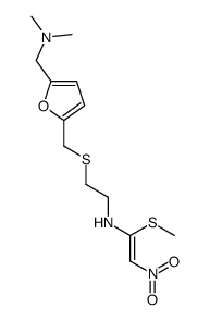 N-[2-[[5-[(dimethylamino)methyl]furan-2-yl]methylsulfanyl]ethyl]-1-methylsulfanyl-2-nitroethenamine结构式