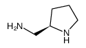 (R)-2-(氨甲基)吡咯烷结构式