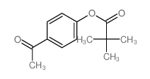 Propanoic acid,2,2-dimethyl-, 4-acetylphenyl ester Structure