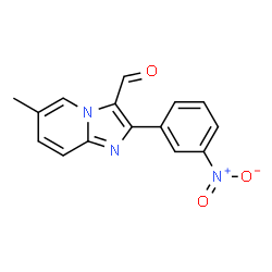 6-Methyl-2-(3-nitrophenyl)imidazo[1,2-a]pyridine-3-carbaldehyde结构式