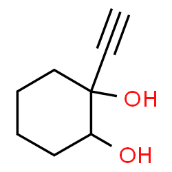 1,2-Cyclohexanediol, 1-ethynyl- (6CI,7CI,8CI,9CI) structure