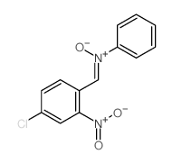 N-(4-Chloro-2-nitrobenzylidene)aniline N-oxide结构式