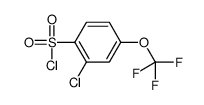 2-CHLORO-4-TRIFLUOROMETHOXY-BENZENESULFONYL CHLORIDE Structure