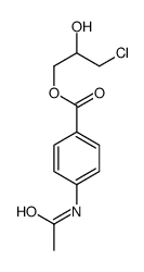 alpha-chlorohydrin mono-4-acetamidobenzoate结构式