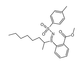 S-(2-octyl)-S-(2-methoxycarbonyl-phenyl)-N-([4-methylphenyl]sulphonyl)-sulphylimide Structure