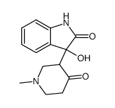 3-hydroxy-3-(1-methyl-4-oxopiperidin-3-yl)indolin-2-one结构式