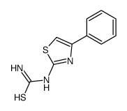 (4-phenyl-1,3-thiazol-2-yl)thiourea结构式