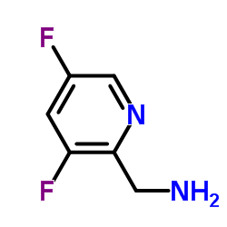 3,5-二氟吡啶-2-甲胺结构式