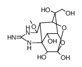 (5R)-2-amino-12-hydroxymethyl-4c-methoxy-(4ac)-1(3),4,4a,5,9,10-hexahydro-5r,9c:7t,10at-dimethano-[1,3]dioxocino[6,5-d]pyrimidine-7,10t,11syn,12syn-tetraol Structure